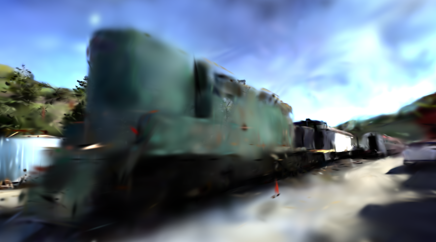 the locomotive rendered on the Nano
